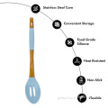 Silicone Cooking Utensils Heat Resistant Silicone Utensil Spoon for Mixing Manufactory